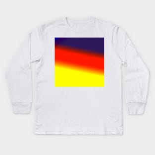 red blue yellow texture design Kids Long Sleeve T-Shirt